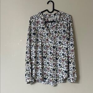 LOFT Multicolor Floral Blouse